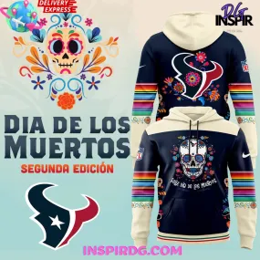 -Houston Texans Dia de los Muertos 2024 Hoodie