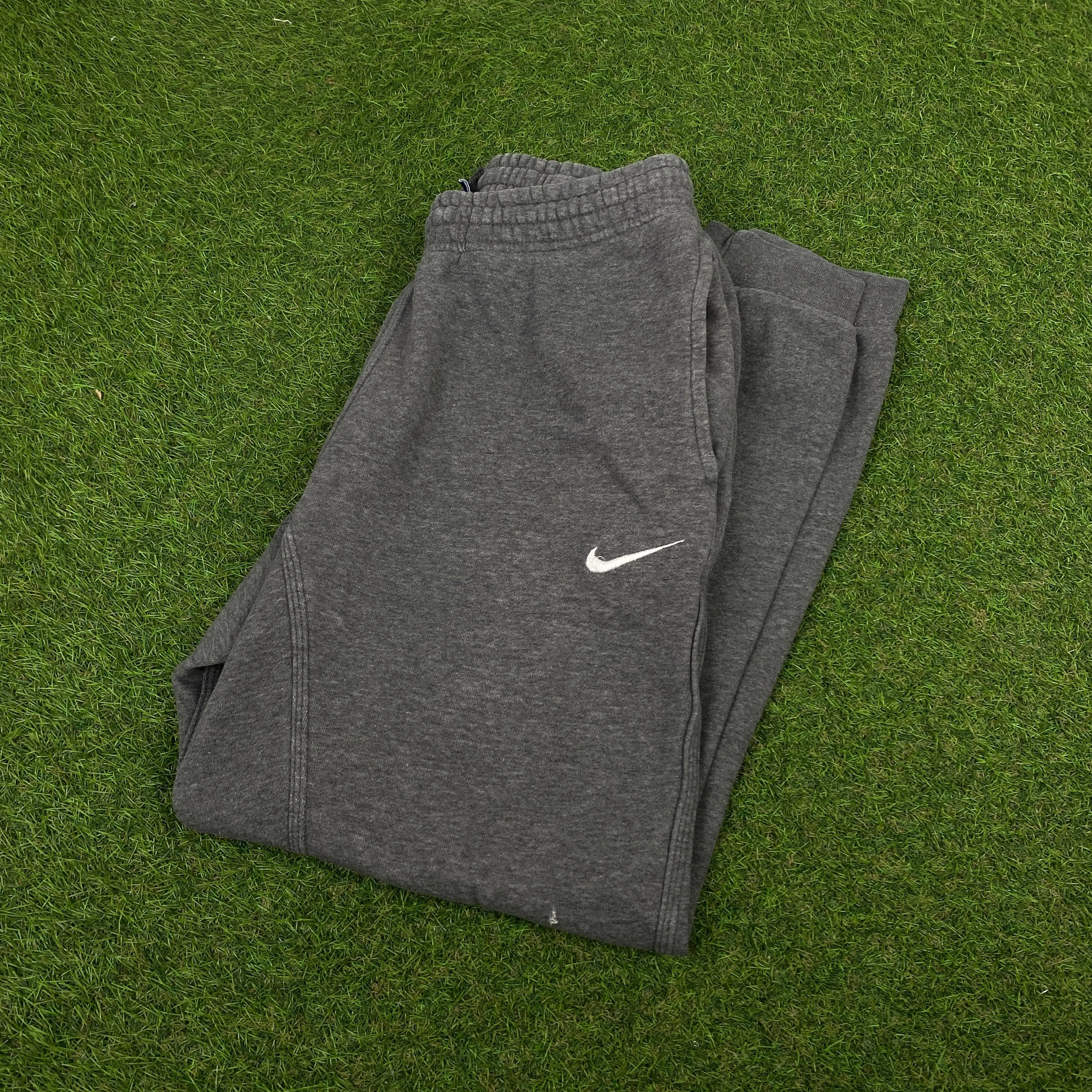 00s Nike Cotton Joggers Grey Small