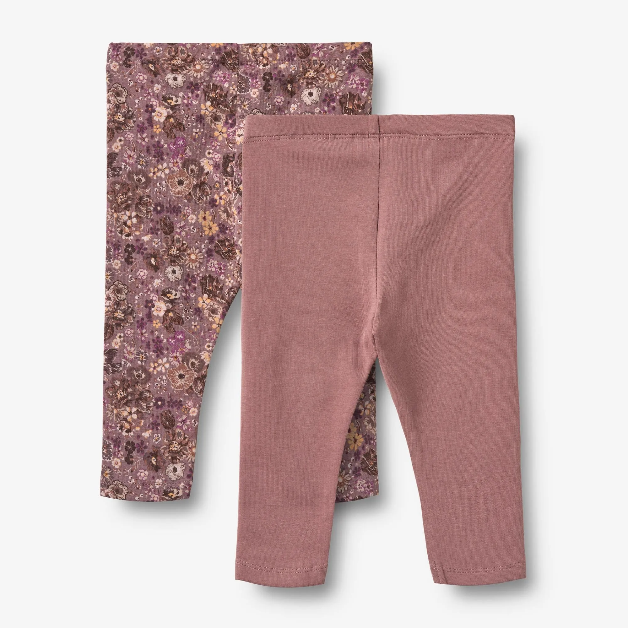 2-pack Leggings Jules| Baby - lavender flowers