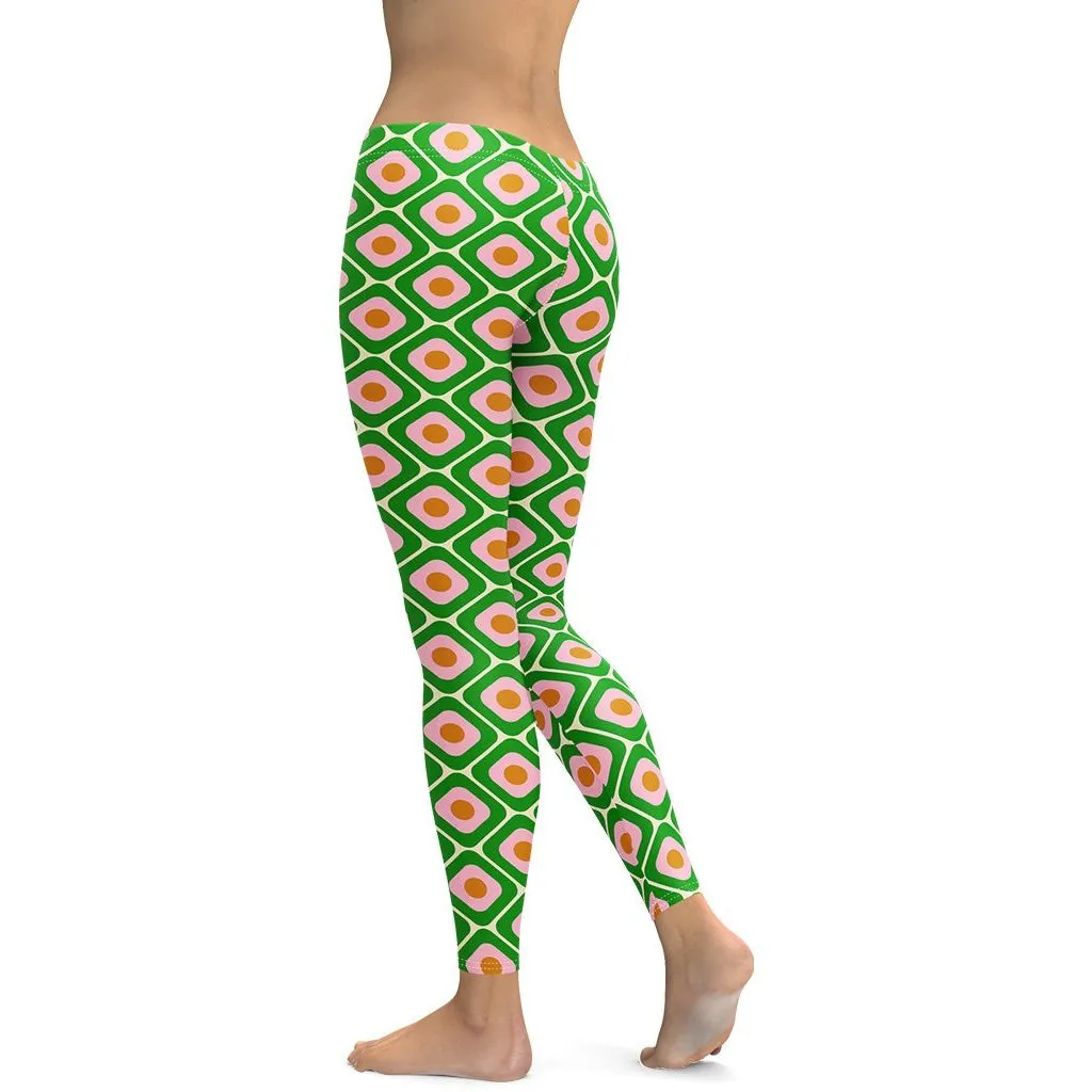 70s Retro Pattern Leggings