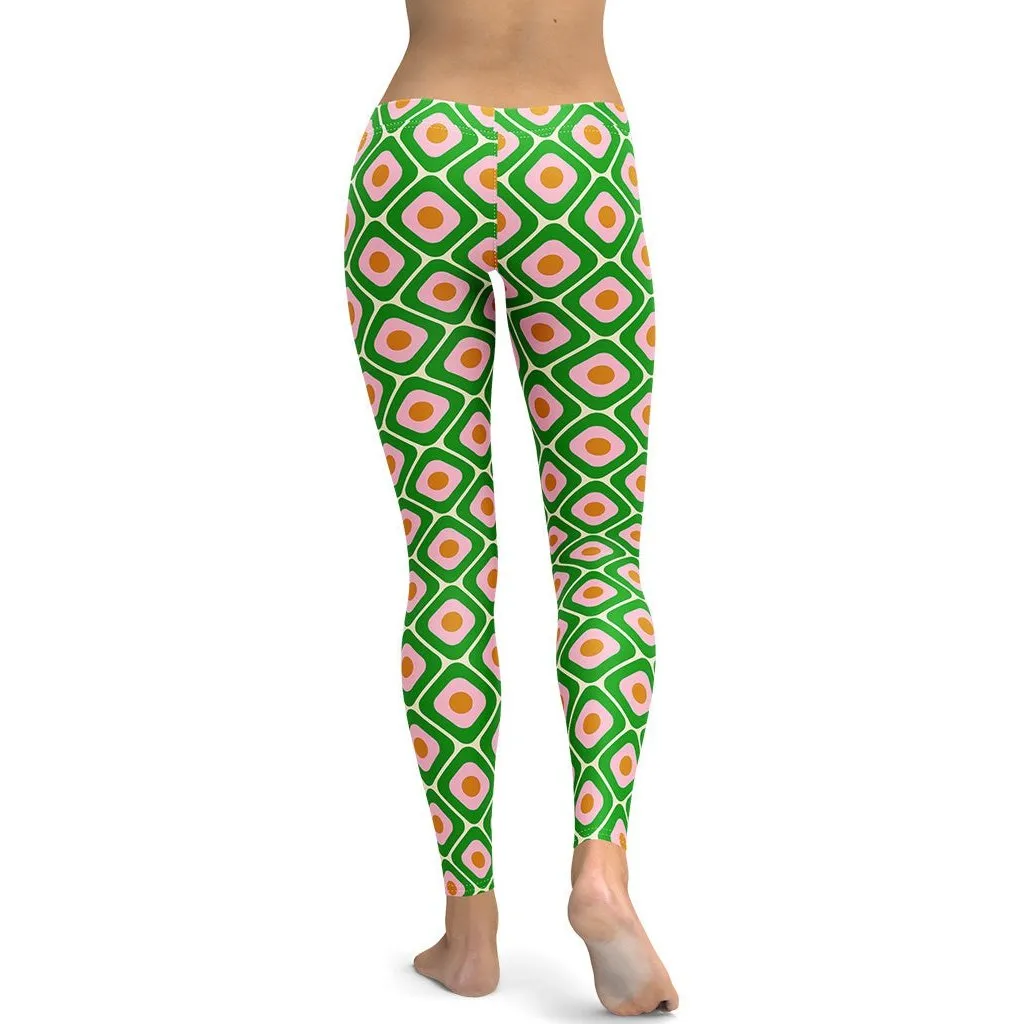 70s Retro Pattern Leggings