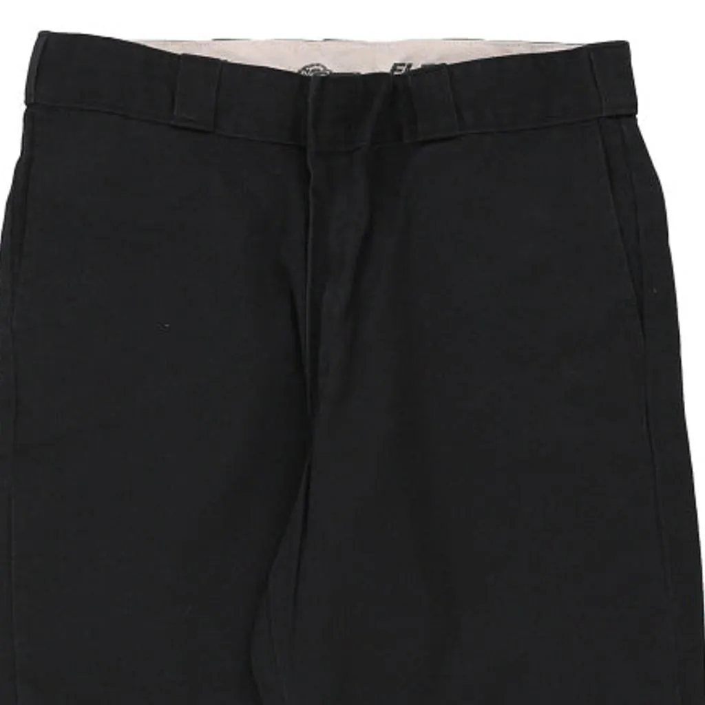 874 Dickies Trousers - 34W 30L Black Cotton Blend