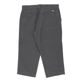 874 Dickies Trousers - 36W 24L Grey Cotton Blend