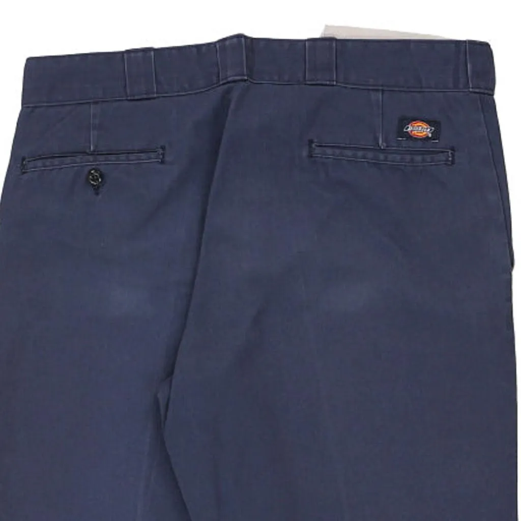 874 Dickies Trousers - 36W 29L Navy Cotton Blend