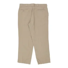 874 Dickies Trousers - 38W 30L Beige Cotton Blend