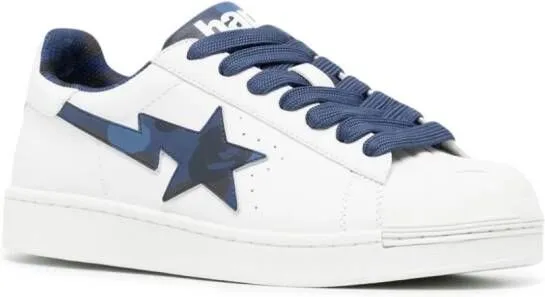 A BATHING APE Skull STA logo-print sneakers Blue