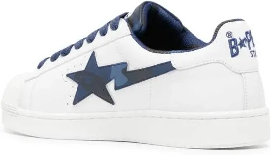 A BATHING APE Skull STA logo-print sneakers Blue