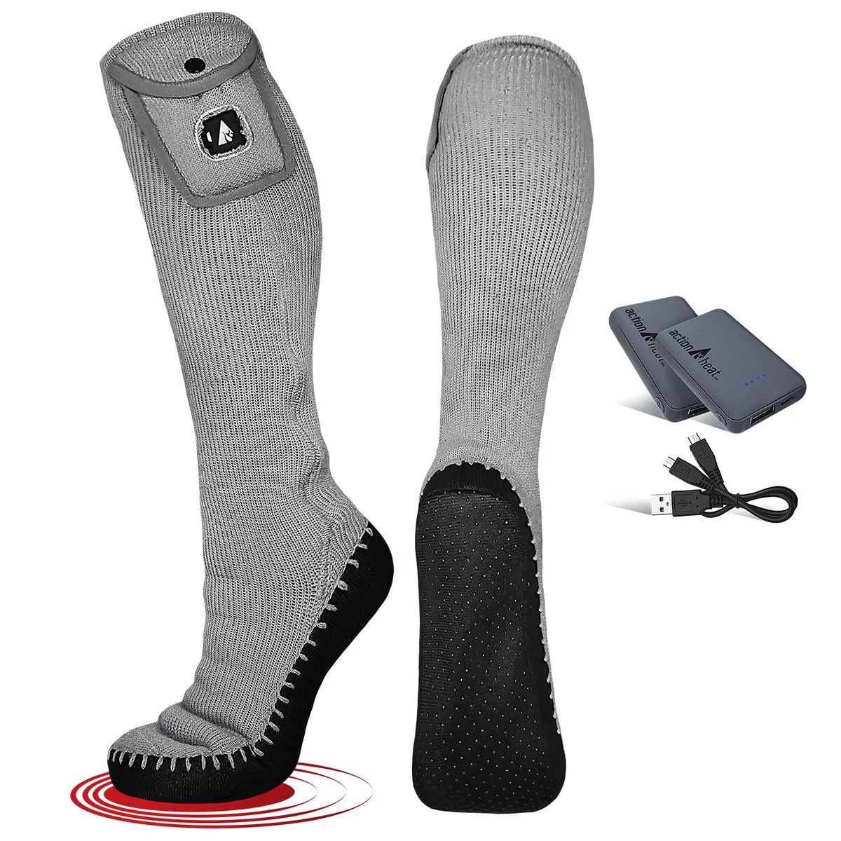 ActionHeat 5V Battery Heated Slipper Sock