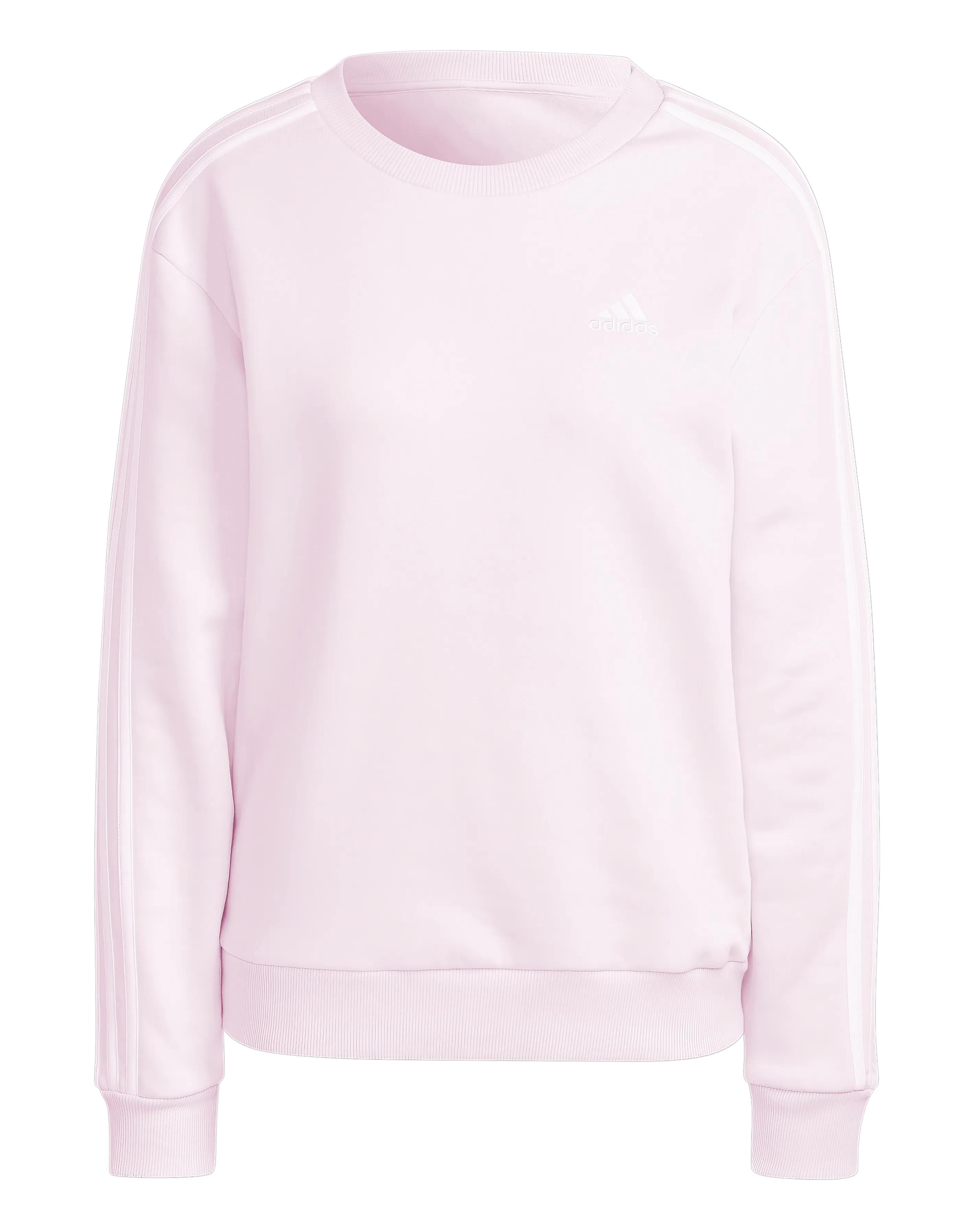 adidas 3 Stripes Fleece Sweatshirt | Simply Be