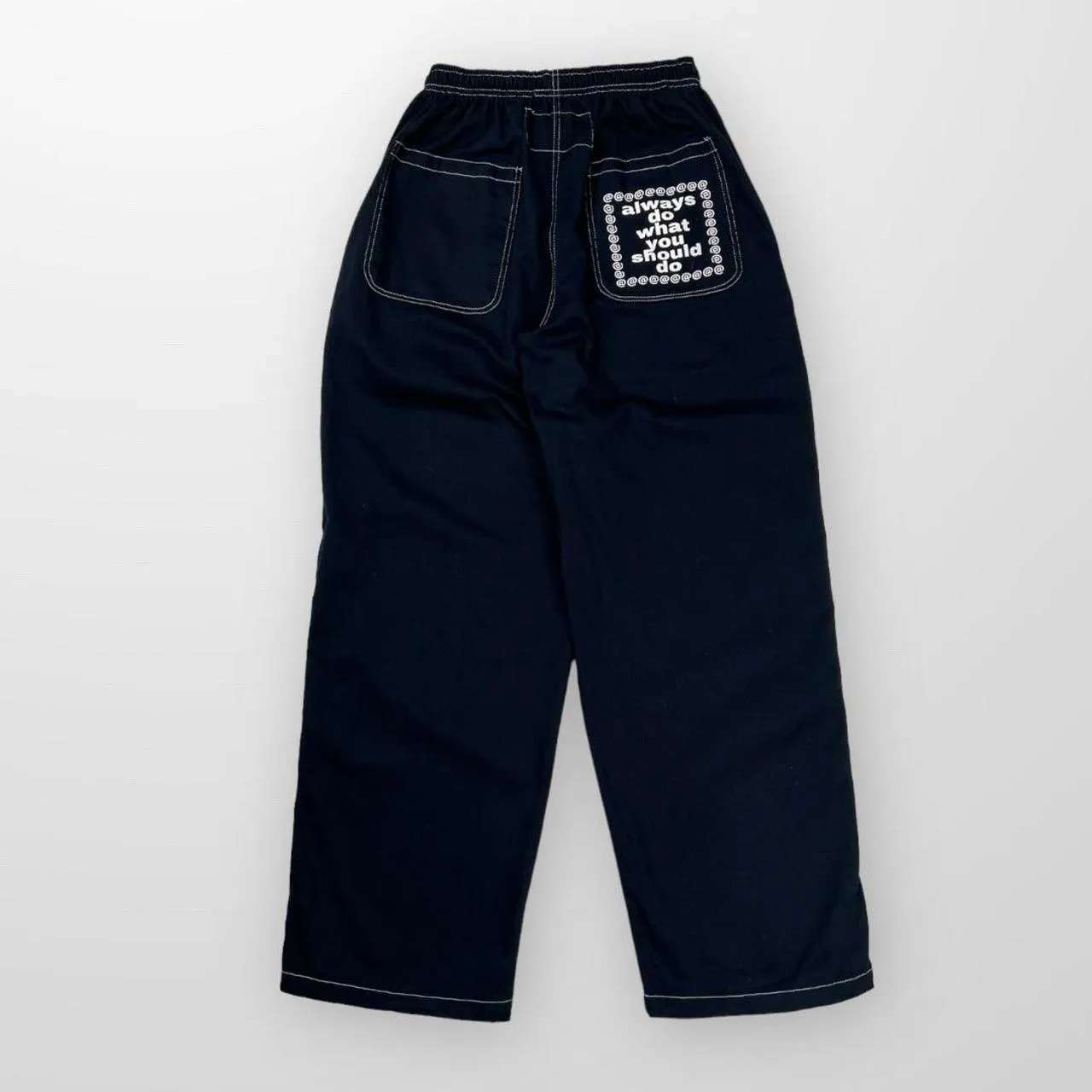 ADWYSD Relaxed Jeans In / Navy Indigo Denim W/ Contrast Stitching