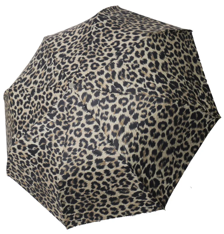 Alan Bilzerian Private Label Bone Skull & Leopard Folding Umbrella