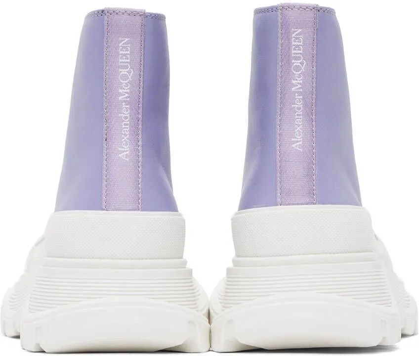 Alexander McQueen Purple Tread Slick Sneakers