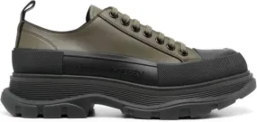 Alexander McQueen Tread Slick leather sneakers Green