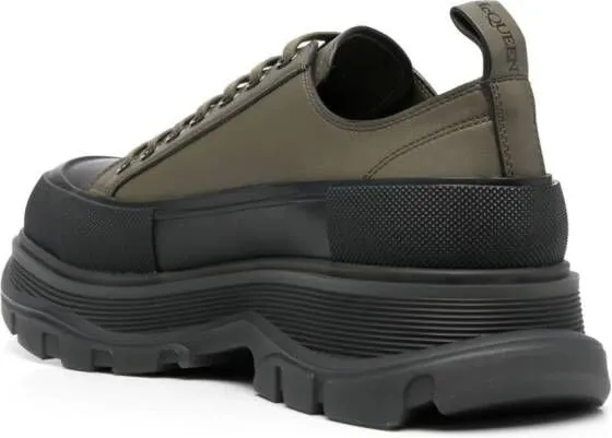 Alexander McQueen Tread Slick leather sneakers Green