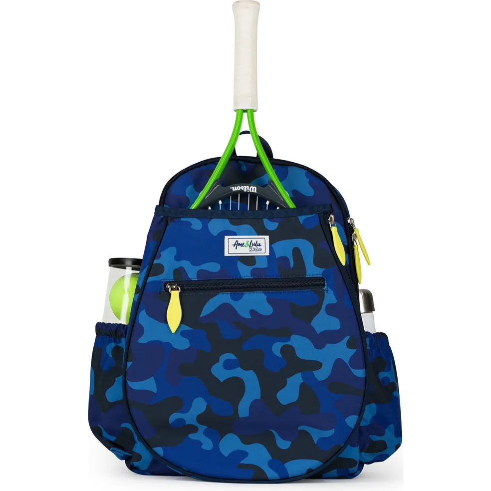 Ame & Lulu Big Love Tennis Backpack, Navy Camo