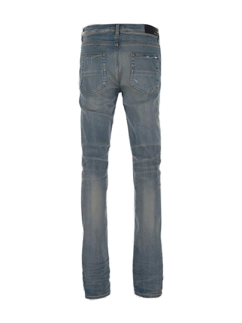 Amiri Distressed Mid-Rise Jeans