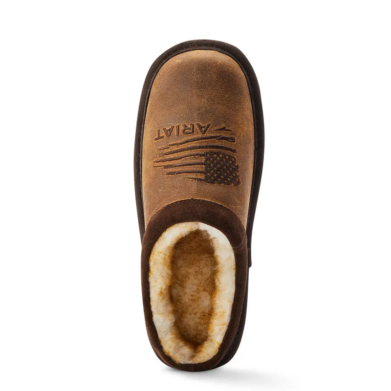 Ariat Boy's Patriot Slipper, Dusty Brown