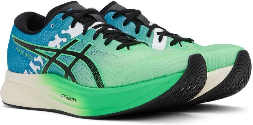 Asics Green & Blue MAGIC SPEED 2 EKIDEN Sneakers