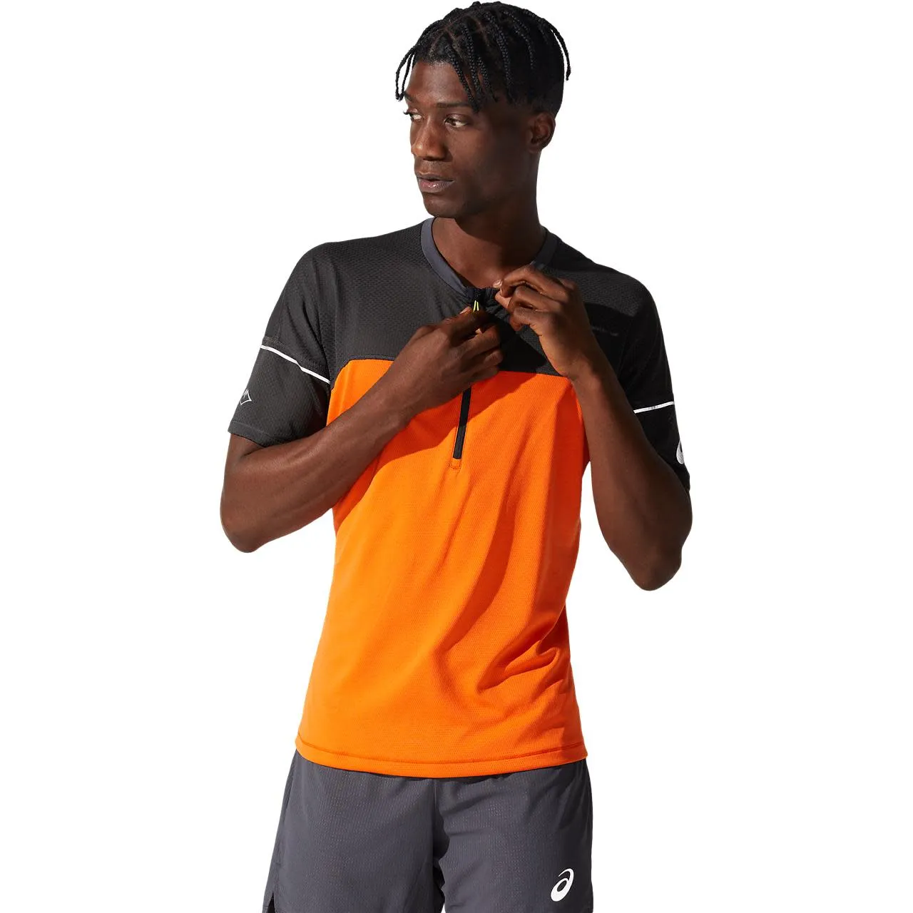 Asics Men's Fujitrail Top Marigold Orange | Buy Asics Men's Fujitrail Top Marigold Orange here | Outnorth