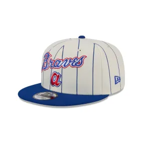 Atlanta Braves Jersey Pinstripe 9FIFTY Snapback Hat