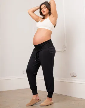 Atticus | Modal Blend Black Maternity Joggers