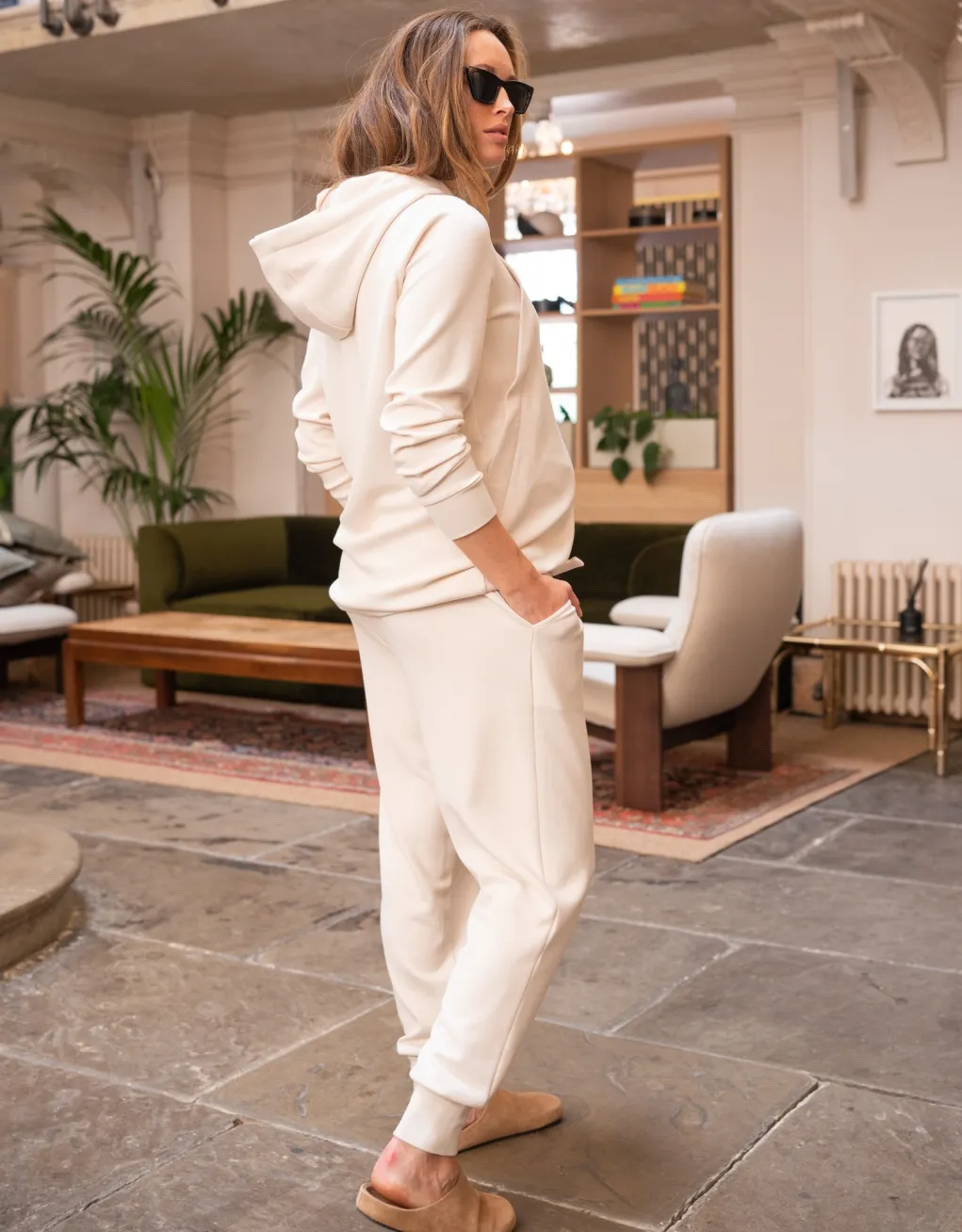 Atticus | Modal Blend Cream Maternity Joggers