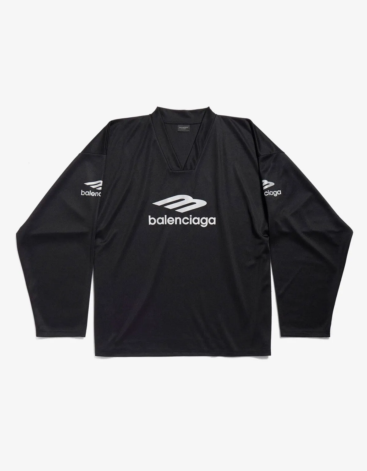 Balenciaga Black 3B Sports Icon Ski Long Sleeve Large T-Shirt