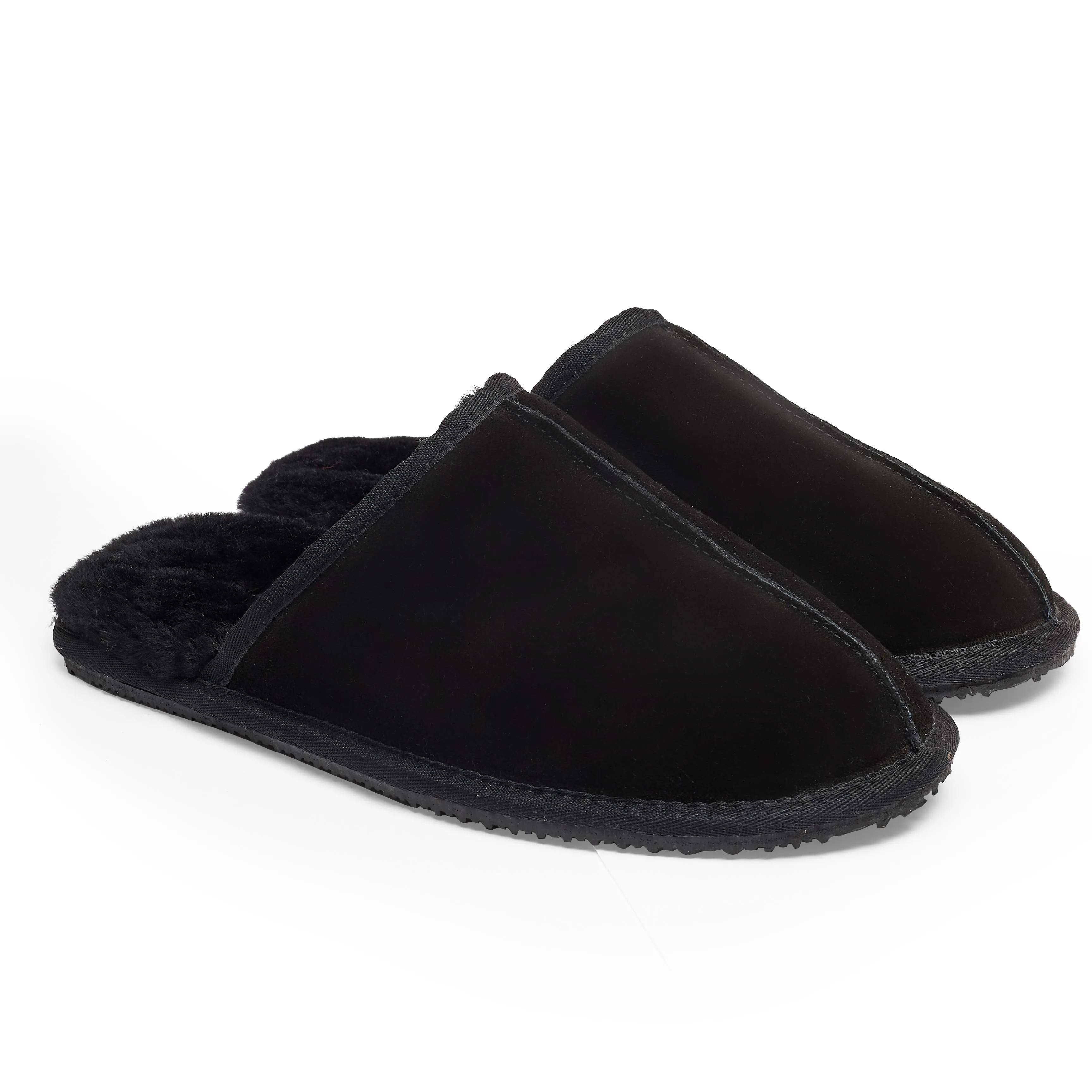 Black Mens Classic Slipper