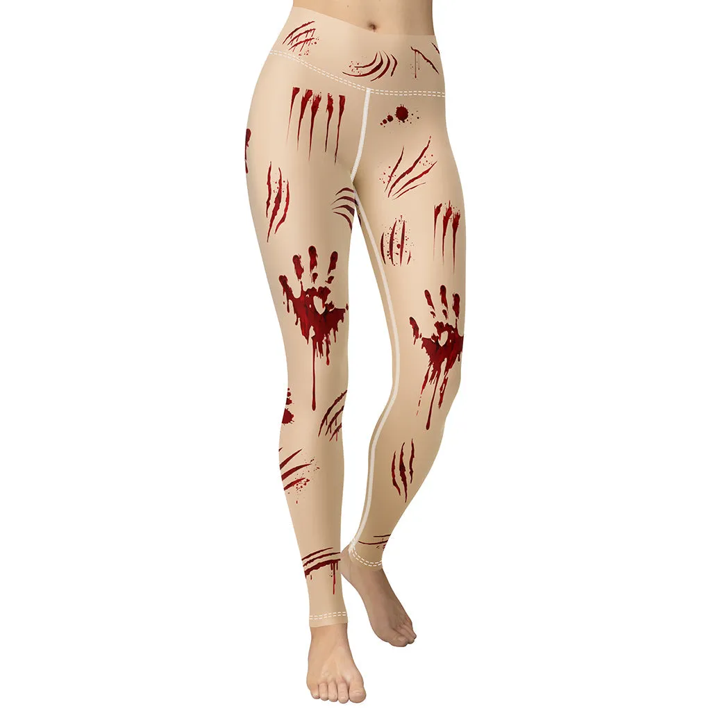 Bloody Halloween Yoga Leggings