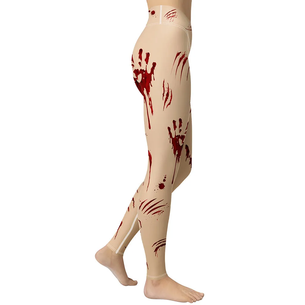 Bloody Halloween Yoga Leggings