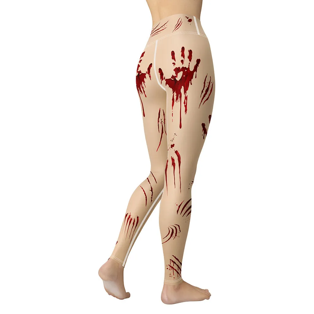 Bloody Halloween Yoga Leggings