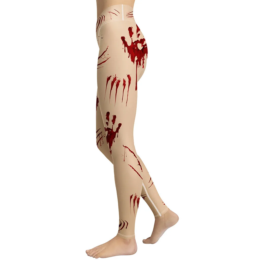 Bloody Halloween Yoga Leggings