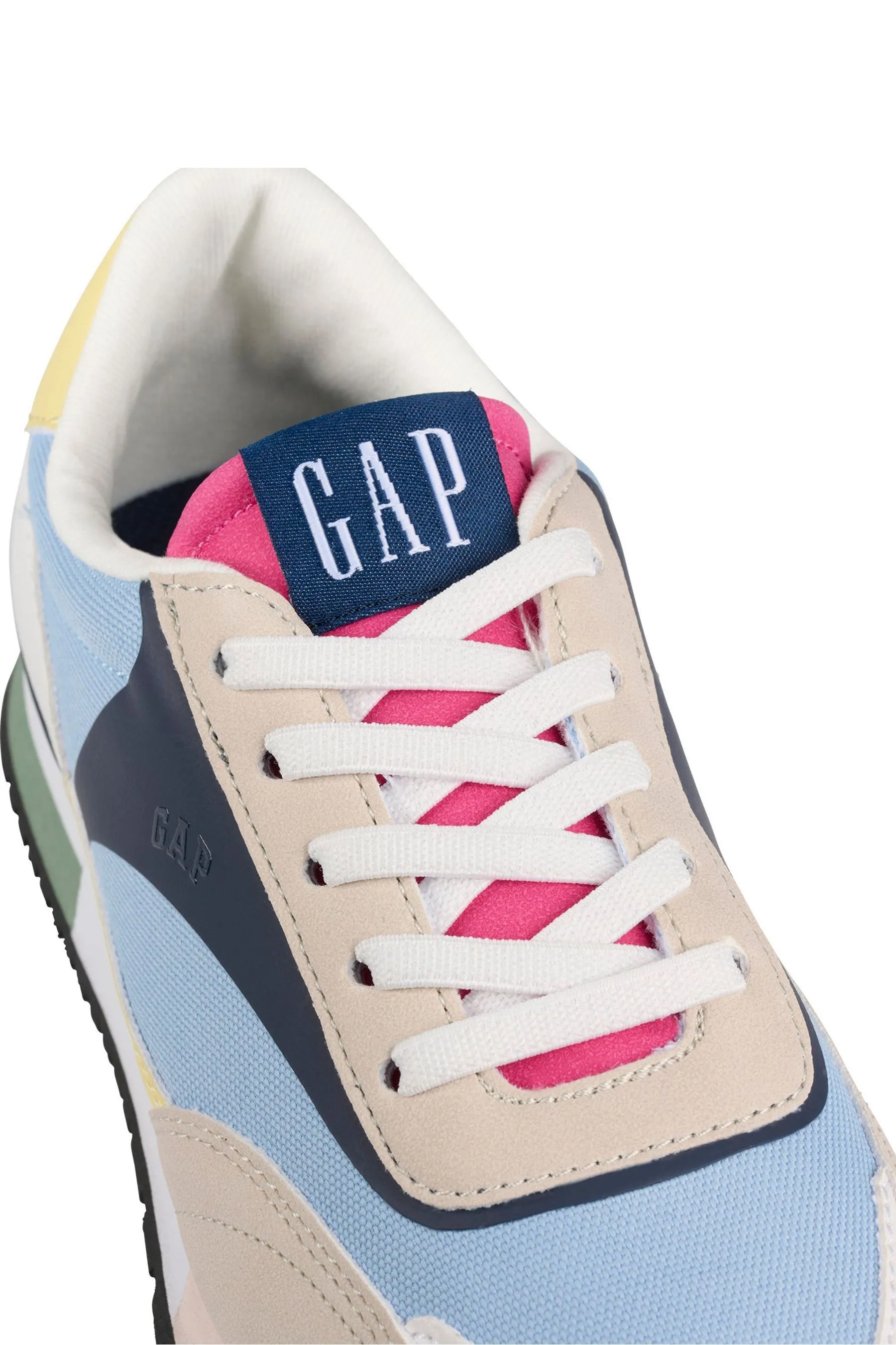 Blue/Neutral Colourblock New York Low Top Colourblock Trainers - Kids