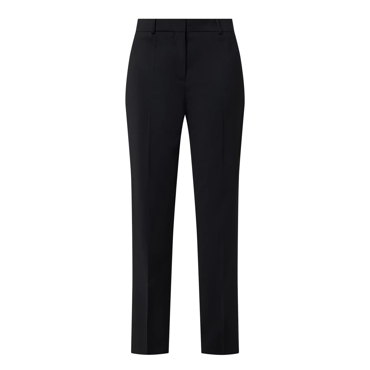 BOSS Tilunah Mid-Rise Slim Leg Trousers - Black