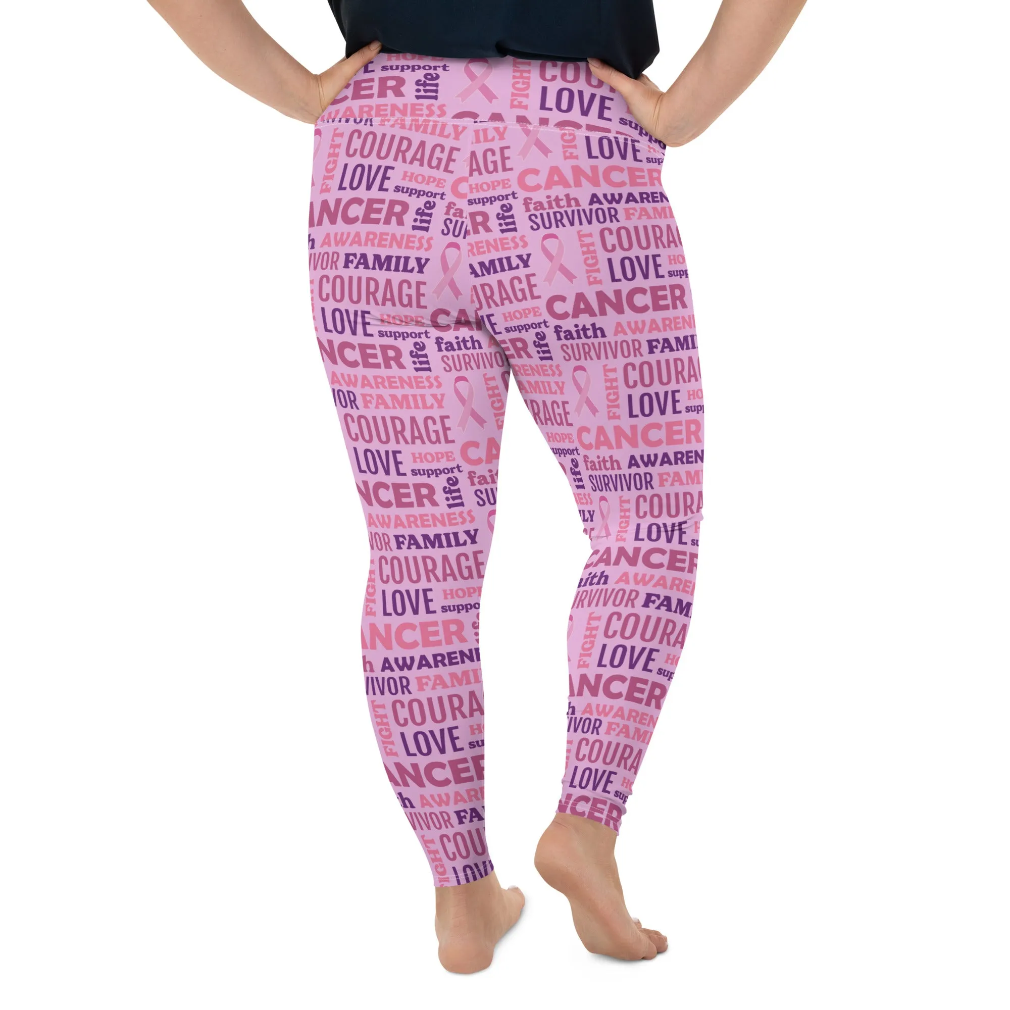 Breast Cancer Awareness Plus Size Leggings