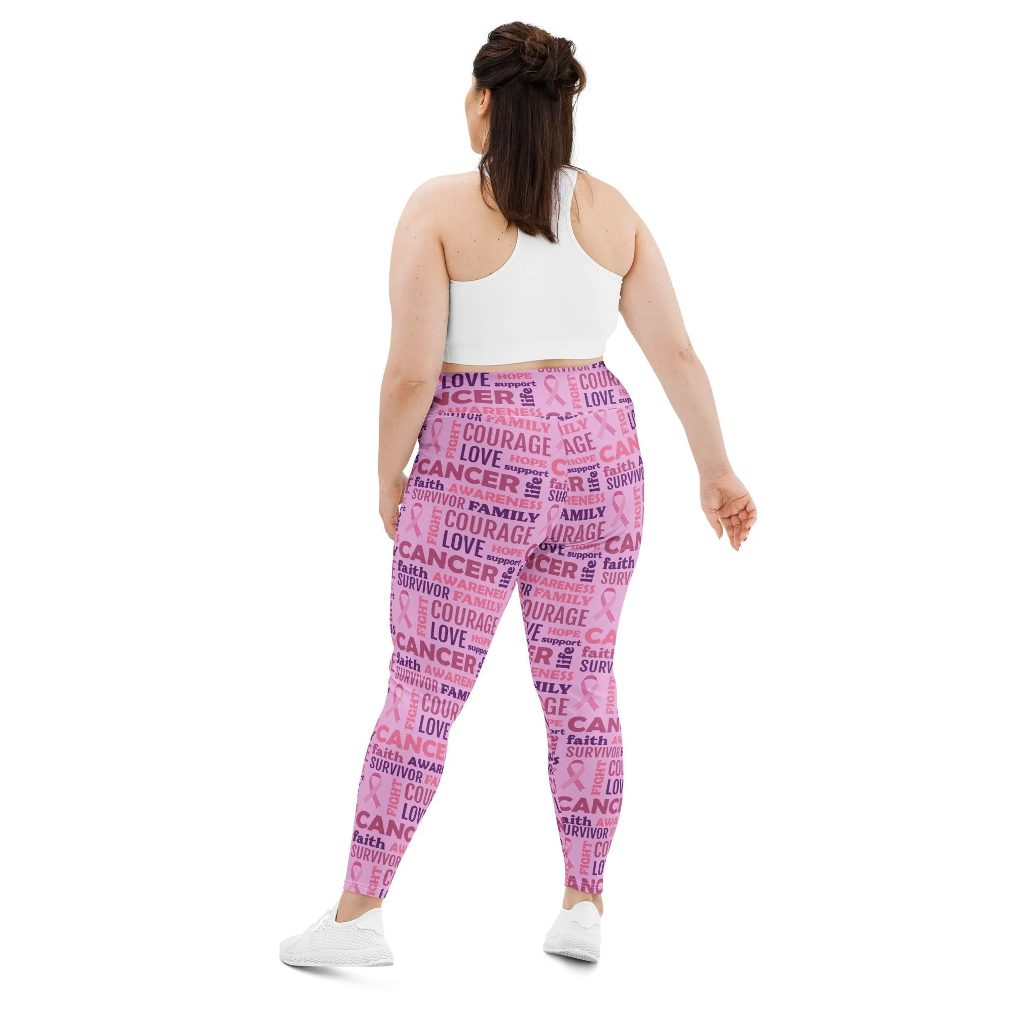 Breast Cancer Awareness Plus Size Leggings