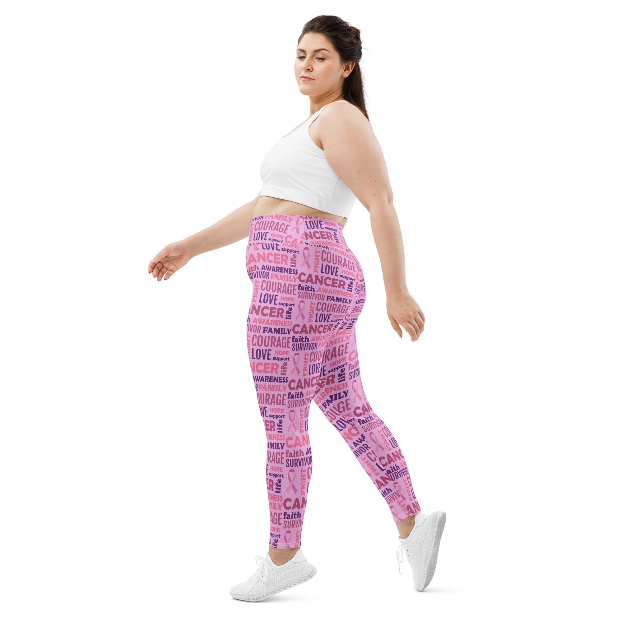 Breast Cancer Awareness Plus Size Leggings