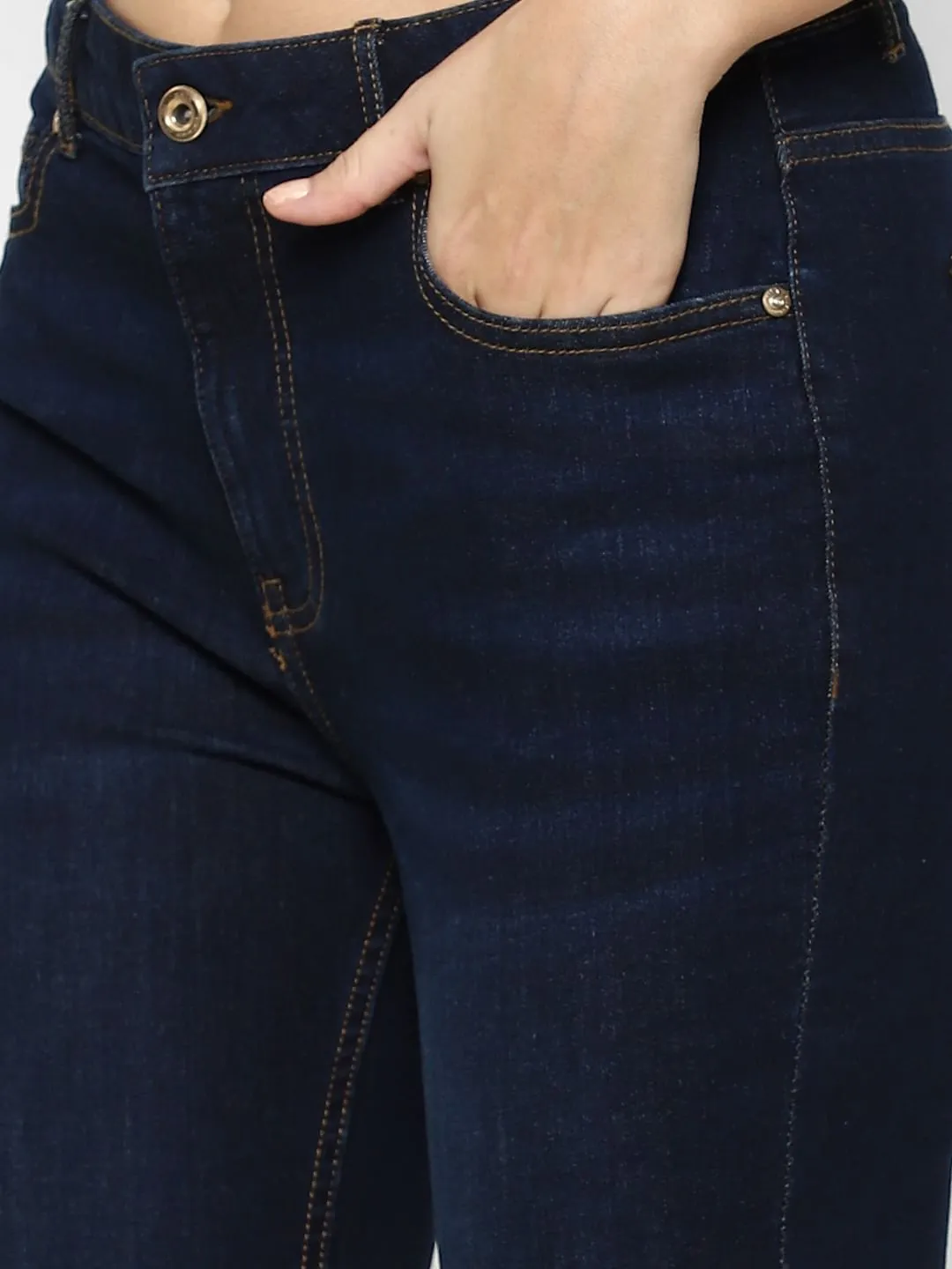 Buy Dark Blue High Rise Regular Jeans for Women | ONLY | 294393001