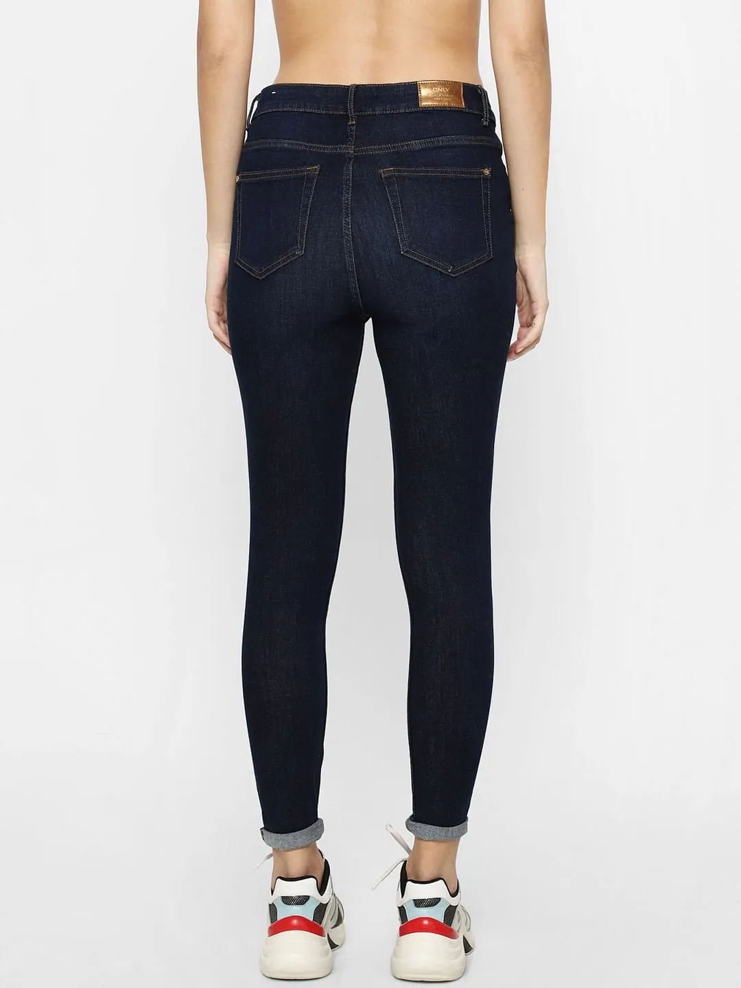 Buy Dark Blue High Rise Regular Jeans for Women | ONLY | 294393001