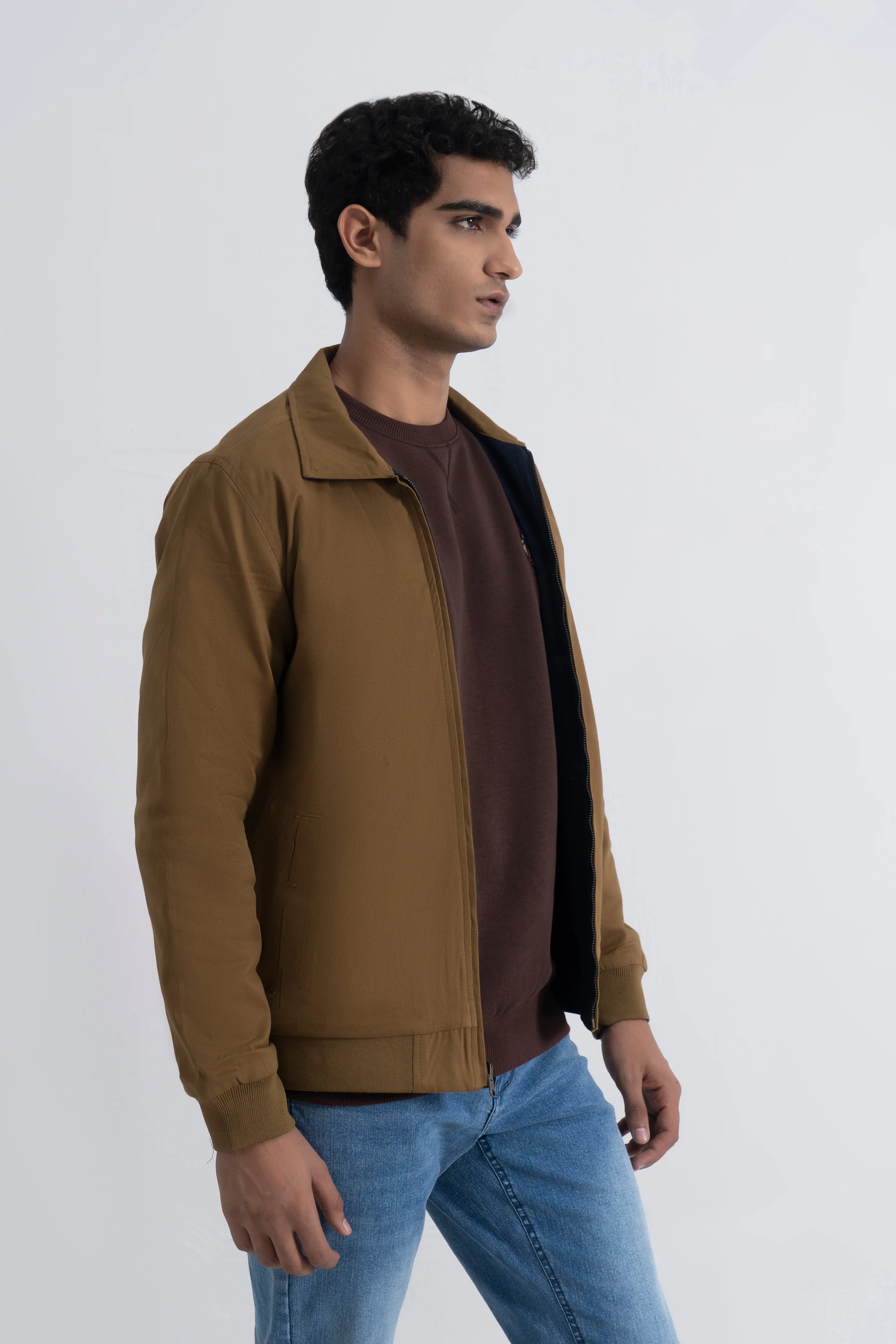 Camel/Navy Double Side Jacket