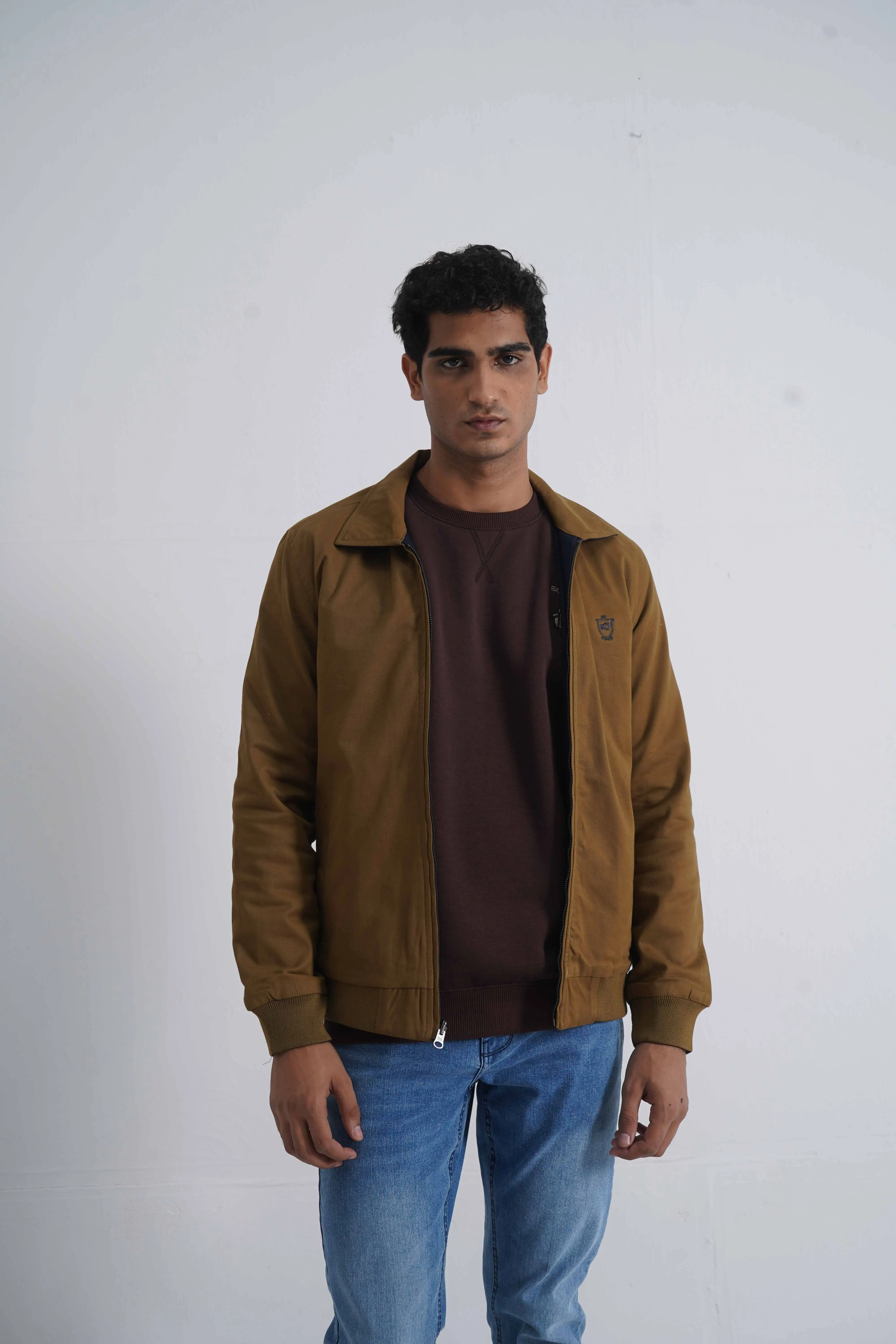 Camel/Navy Double Side Jacket