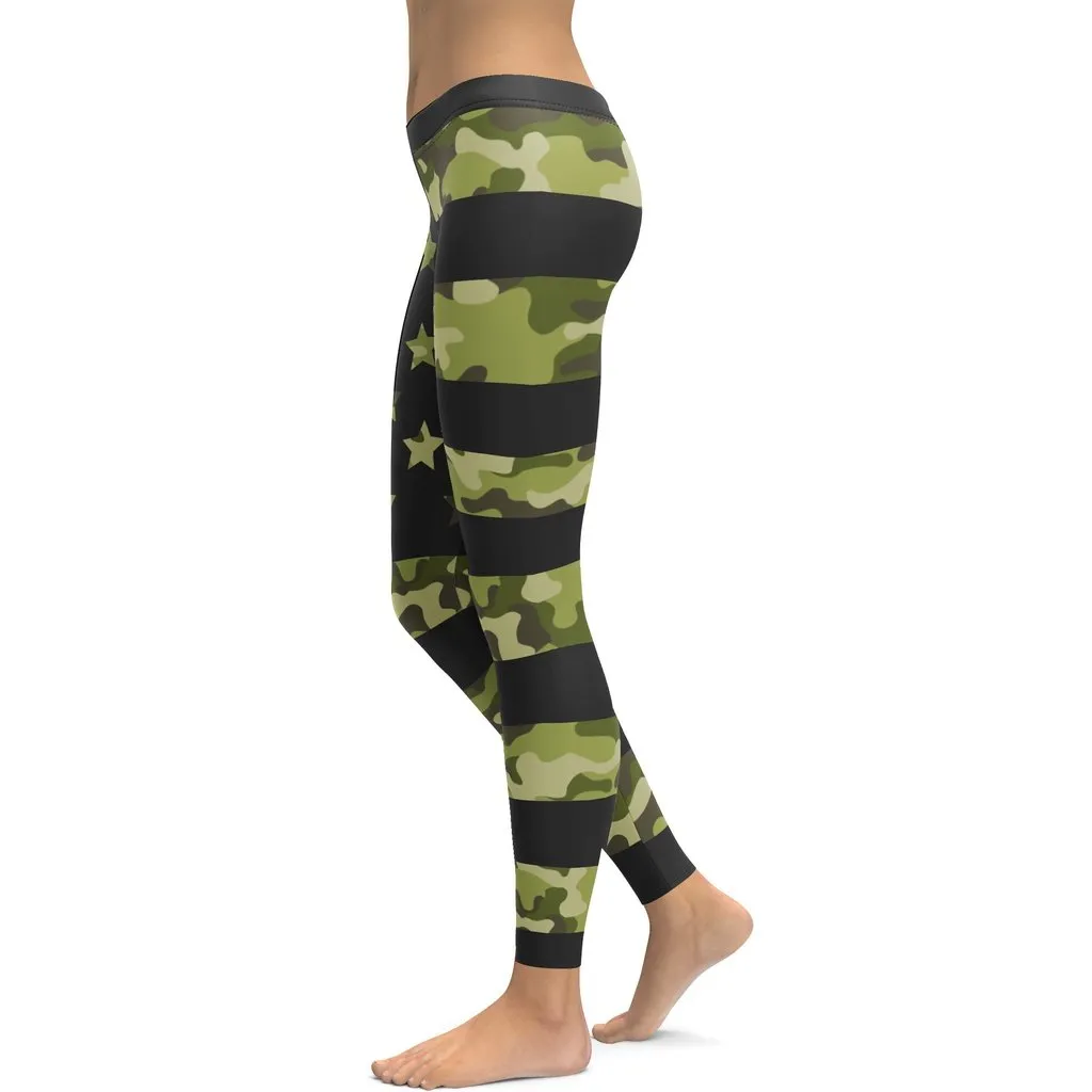 Camo Patriotic Leggings