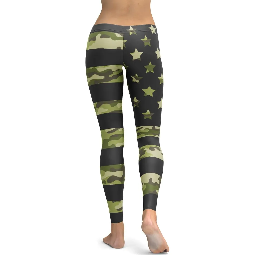 Camo Patriotic Leggings