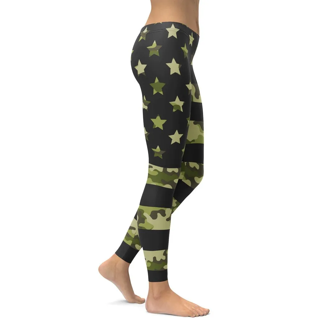 Camo Patriotic Leggings