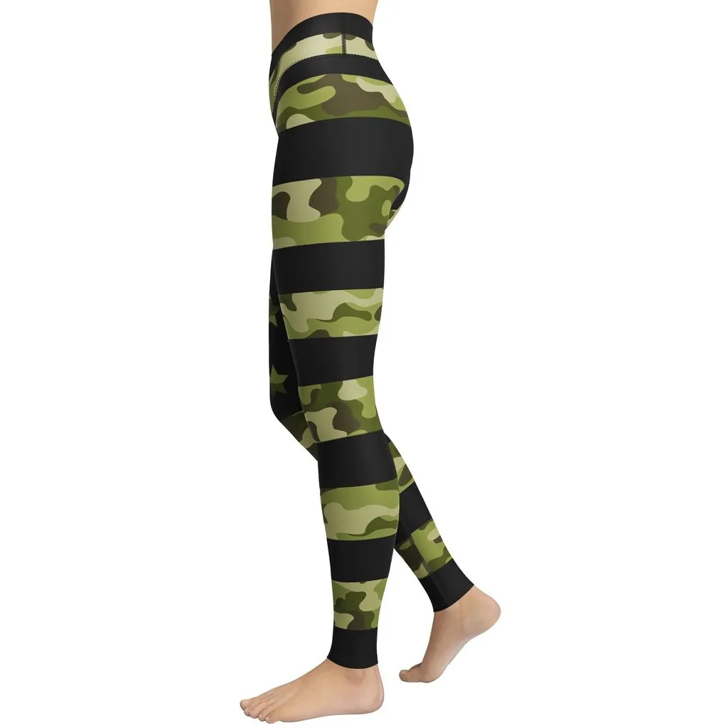 Camo Patriotic Yoga Leggings