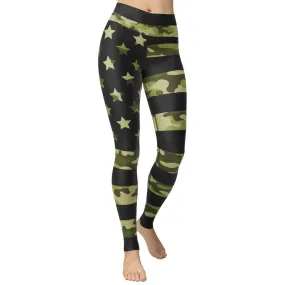 Camo Patriotic Yoga Leggings