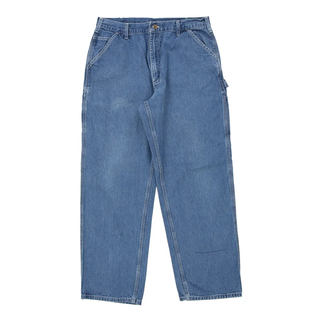 Carhartt Carpenter Trousers - 36W 32L Blue Cotton