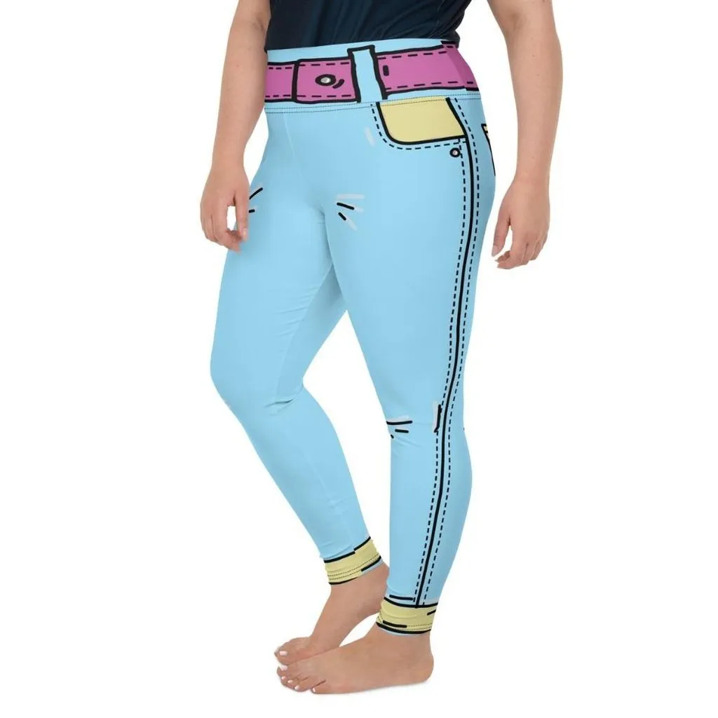 Cartoonized Plus Size Leggings