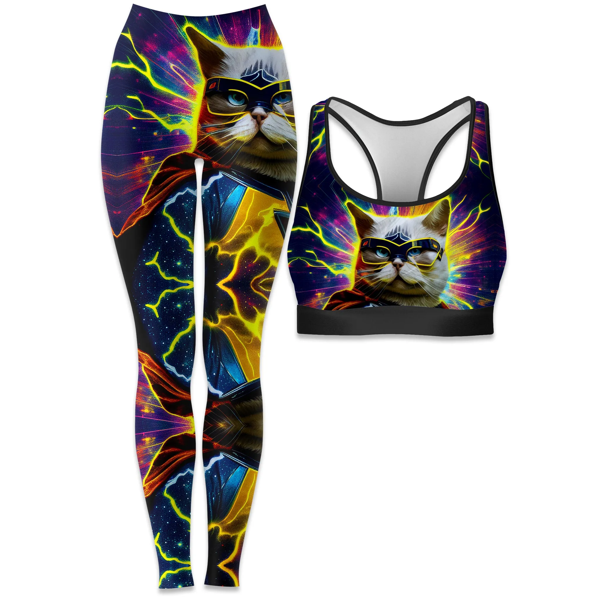 Cat Hero Rave Bra and Leggings Combo