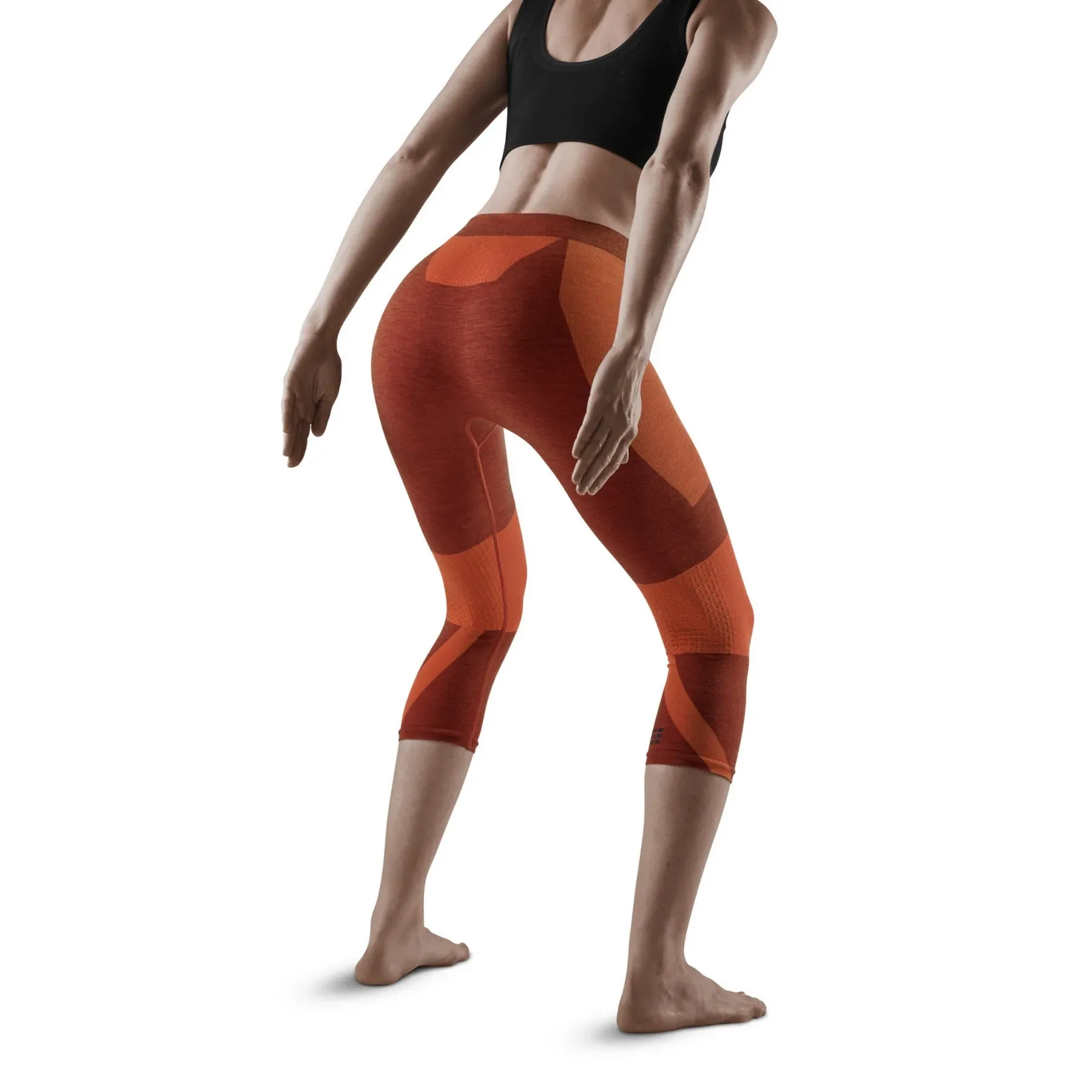 CEP | Ski Touring 3/4 Base Tight | Women's | Dark Orange